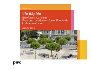 Resolución 6.916/018 - Prórroga: cambios en formalidades de la documentación